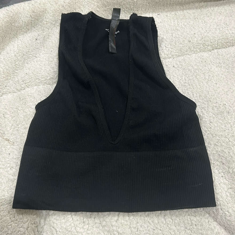 Urban Outfitters Black Cropped Tank